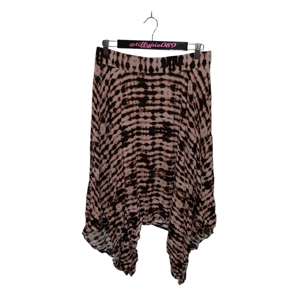 NWT torrid Asymmetrical Hanky Skirt Tie Dye Black Size 00